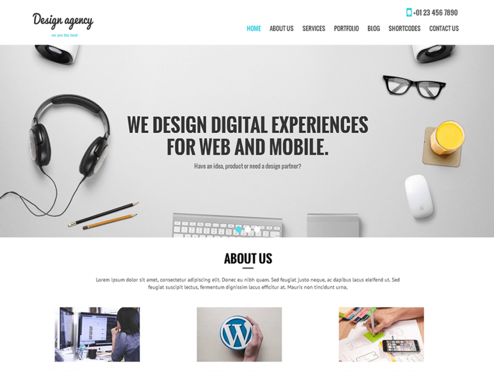 best free wordpress themes 2017 for agency